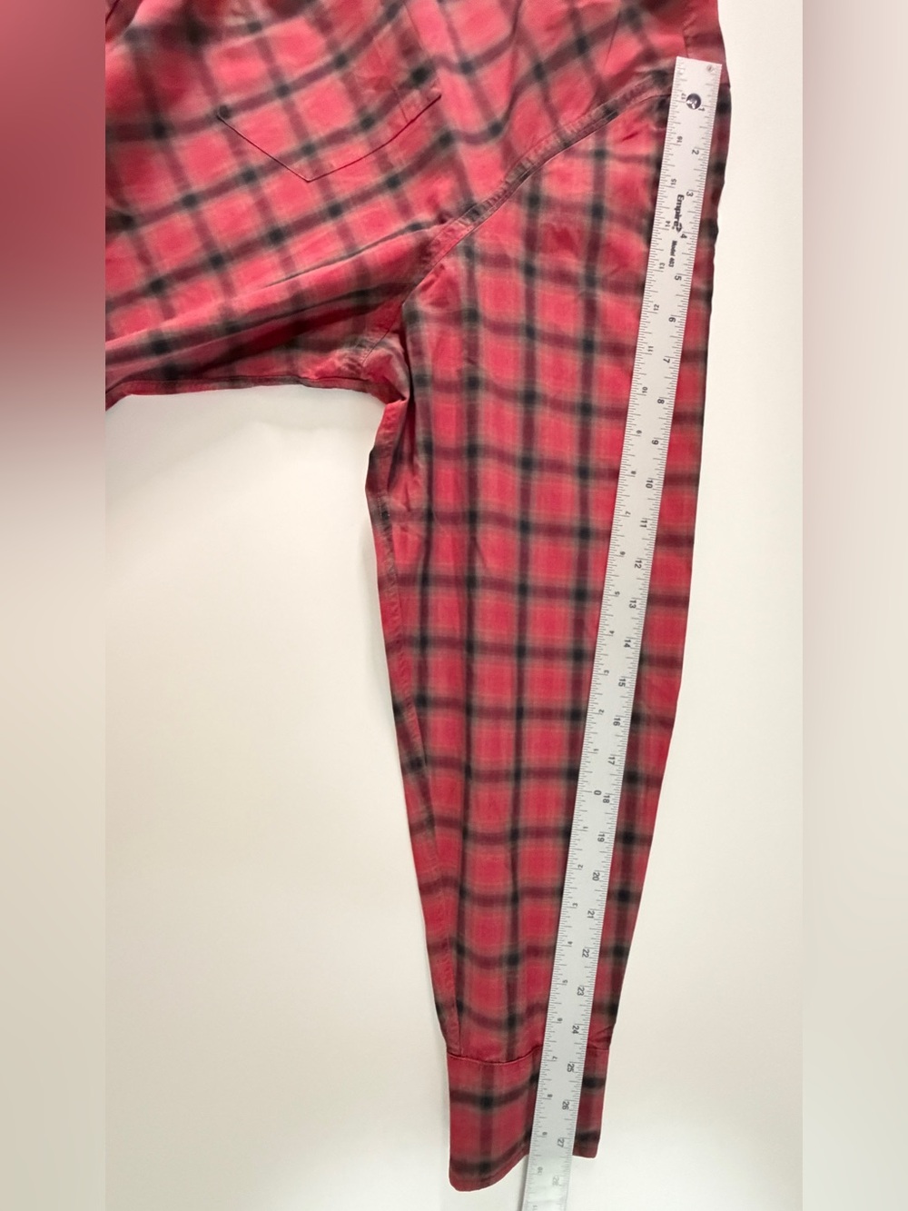 PINK by Thomas Pink Jermyn Street London Men’s XL Red Plaid 100% Cotton - Picture 8 of 9